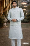 Outluk Wedding Collection Vol 142 Jacquard Mens Modi Jacket Kurta Pajama Manufacturers 142001 to 142008